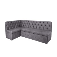 Кухонный угол Айриш СМ (Эмилия грей левый)