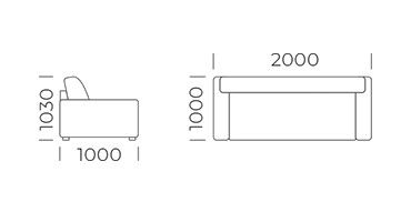 диван клик-кляк размеры