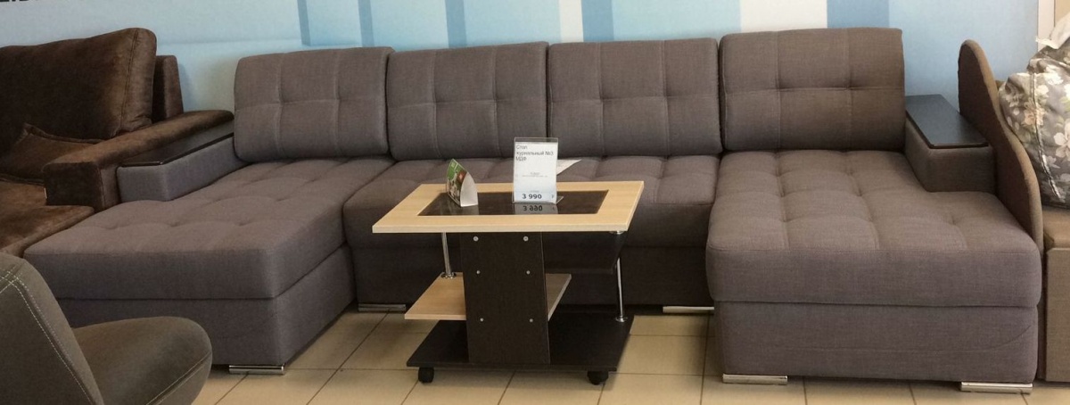 Диван Каролина-3 П-образный живое фото