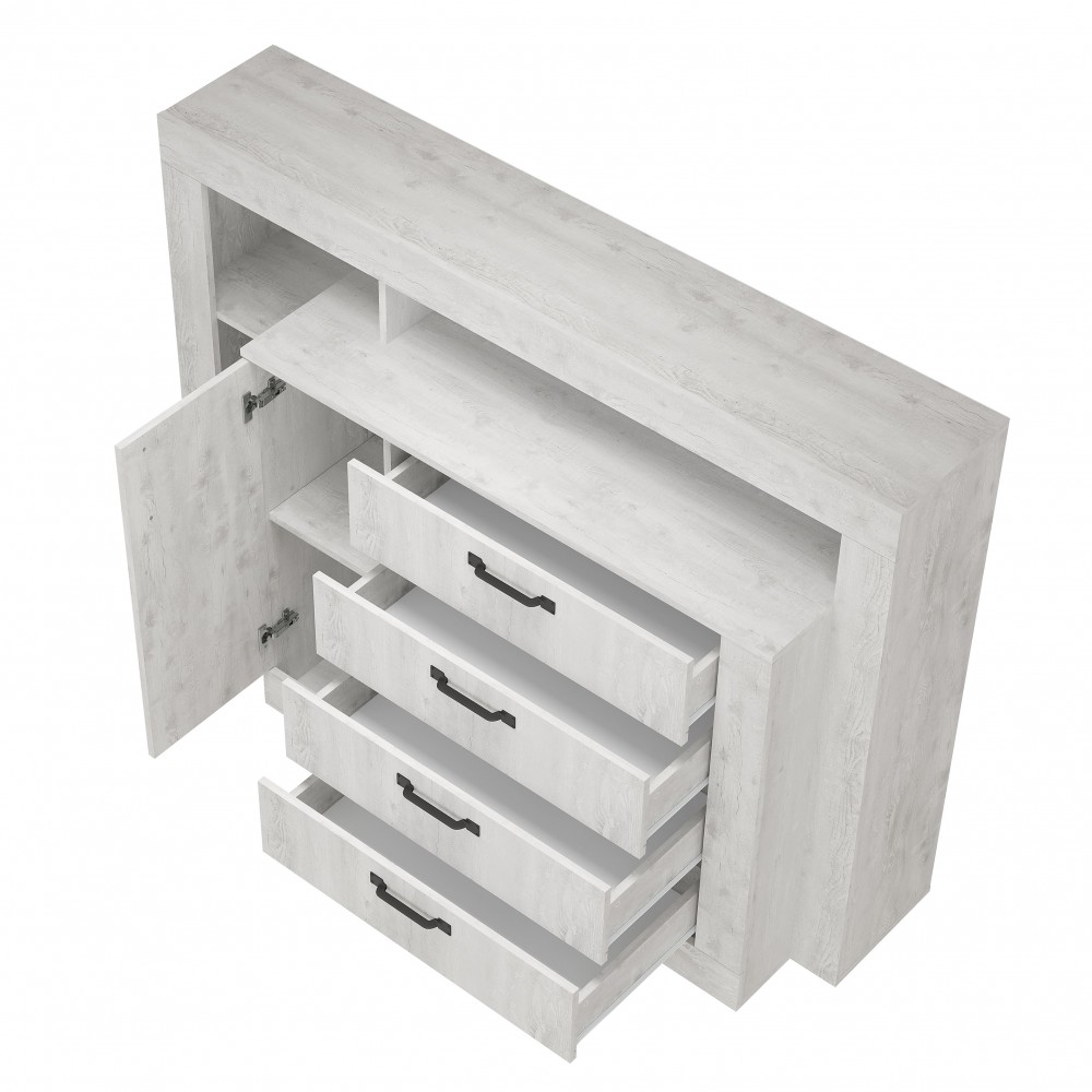 Комод Прима КМ-17, Бетон пайн светлый 2