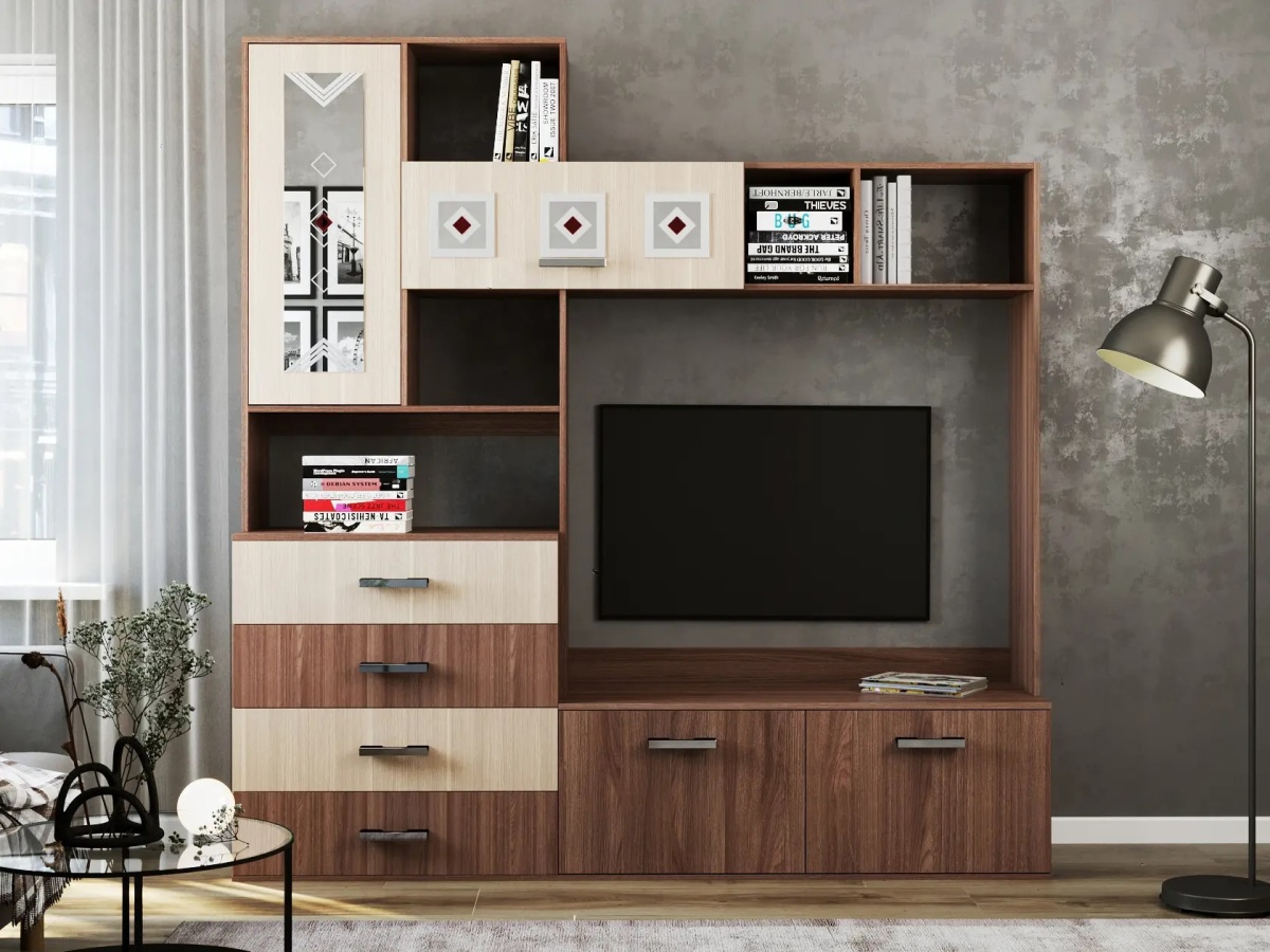 ГОСТИНАЯ БЕЛЛА МОД. ЦЕНТРАЛЬНАЯ СЕКЦИЯ в интерьере 2