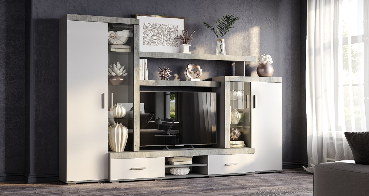 ГОСТИНАЯ ИНСТАЙЛ ЦЕНТРАЛЬНАЯ СЕКЦИЯ (ЦС-02) в интерьере