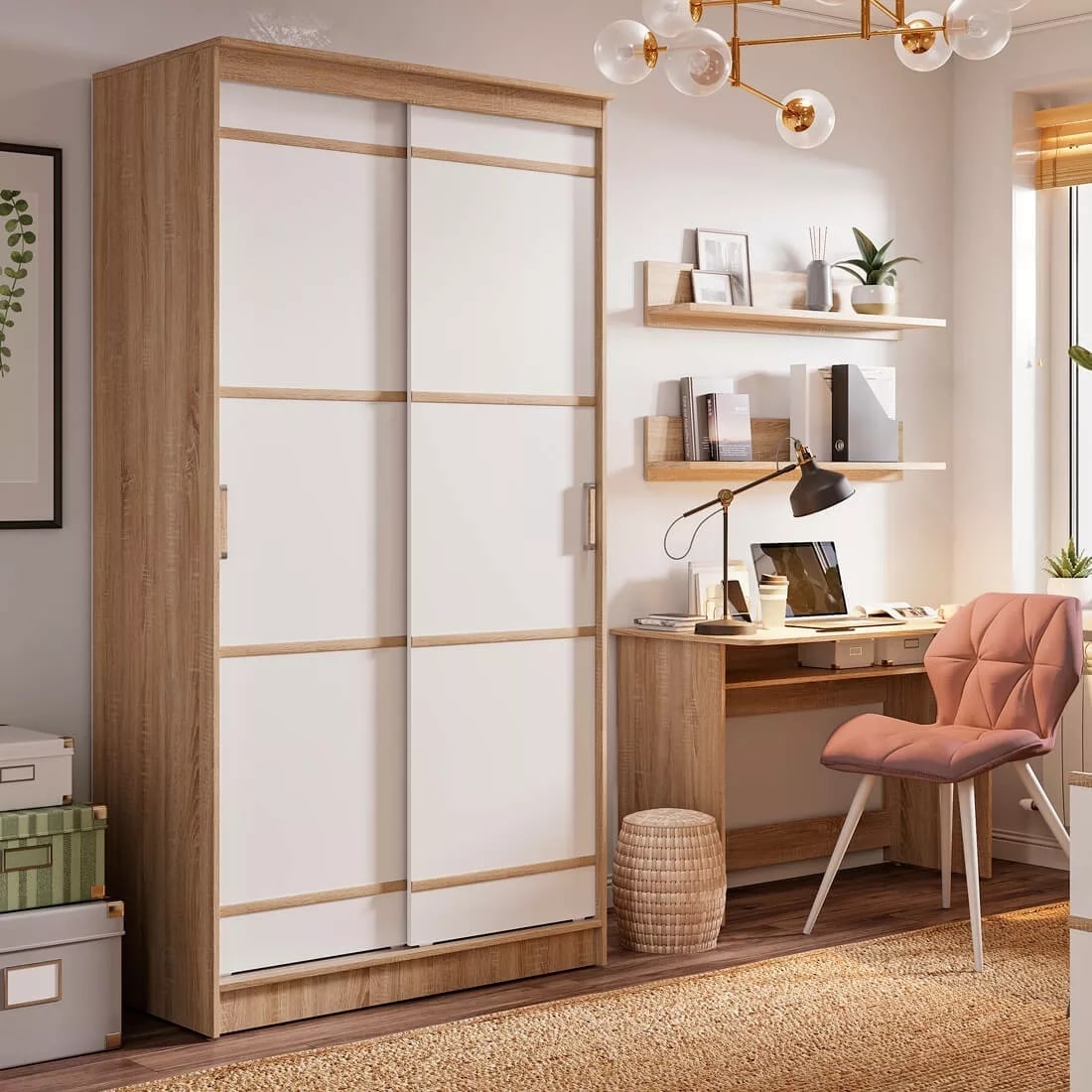 Шкаф-купе Сакура 1,14 в интерьере