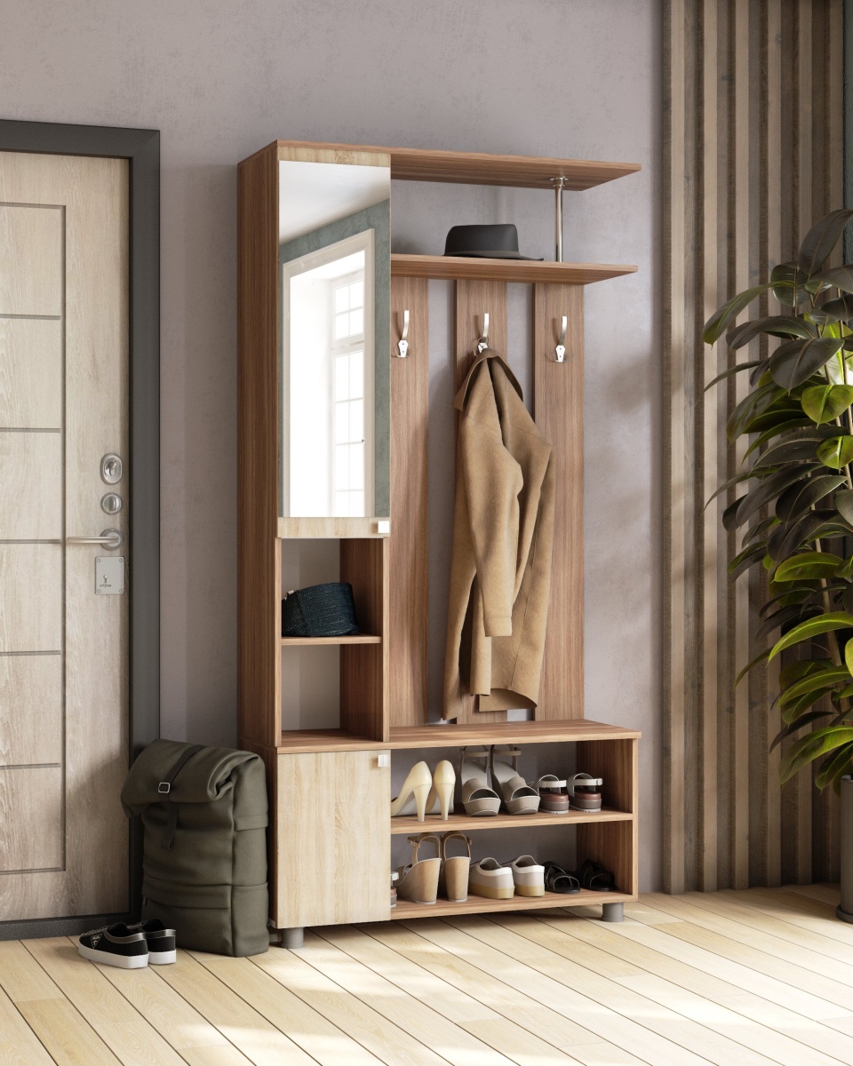 Прихожая Эконом Ясень шимоДуб сонома