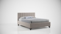 Кровать мягкая Оливия 1600ПМ (Бежевый)