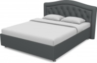 Кровать Луиза с пуговицами 1600 без орт/осн (Nitro Grey)