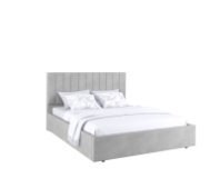 Кровать мягкая Рица 1200М (Серебро)
