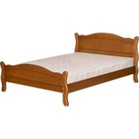 Кровать из березы Блаженство 140 (Светло-коричневый матовый)