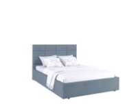 Кровать мягкая Тэфи 1400ПМ (Платина)