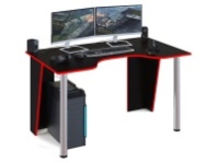 Стол компьютерный игровой КСТ-18 (Черный/красный)