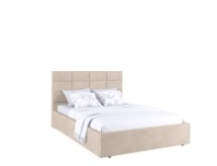 Кровать мягкая Тэфи 1400ПМ (Крем)