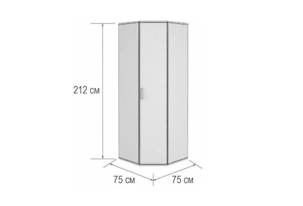 Шкаф угловой Белла размеры